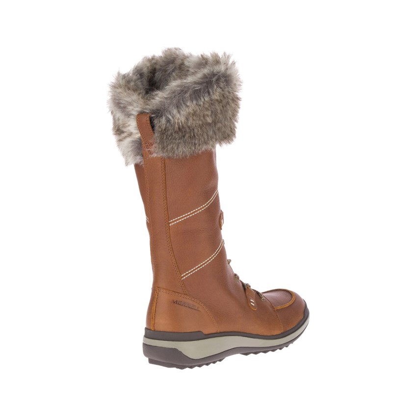 Bottes Merrell Snowcreek Tall Polar Waterproof Marron Femme | D.O.NHIQ